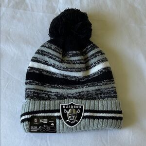 Riders by Lee Kids Raiders Pom Beanie - Black, Gray, White